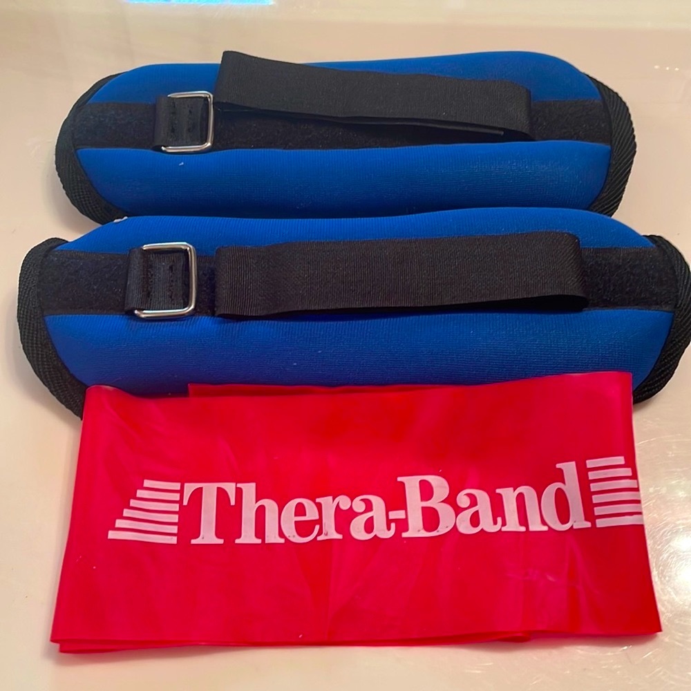 Ankle Weights and Stretch Band